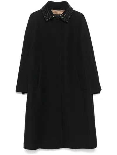 Max Mara Faraday Coat In Black