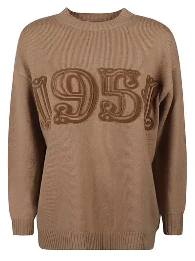 Max Mara Fido Sweater In Brown