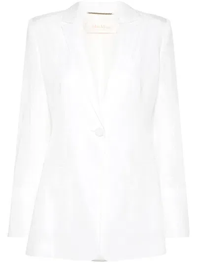 Max Mara Gaspare Blazer In White