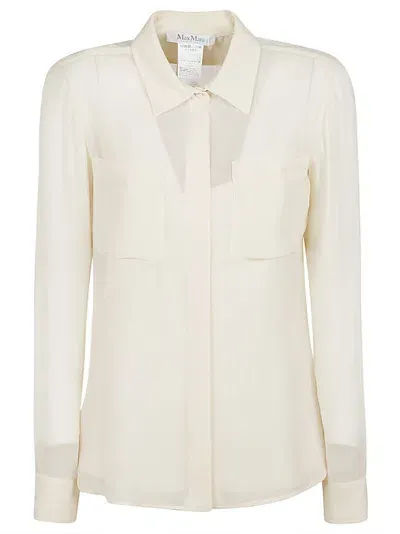 Max Mara Vongola Shirt In White