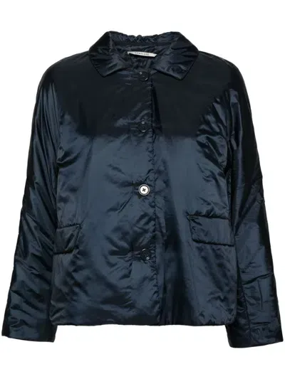 Max Mara Greens Padded Jacket In Blue