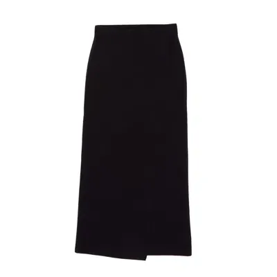 Max Mara High Waist Knitted Skirt In Black