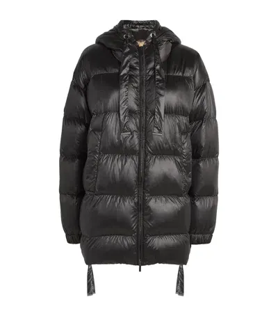 Max Mara Iridescent Water-repellent Quilted Jacket In Grey