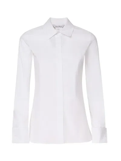 Max Mara Buttoned Long In White