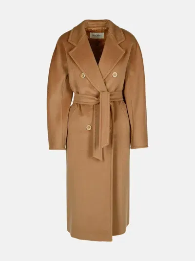 Max Mara 'madame' Coat In Brown