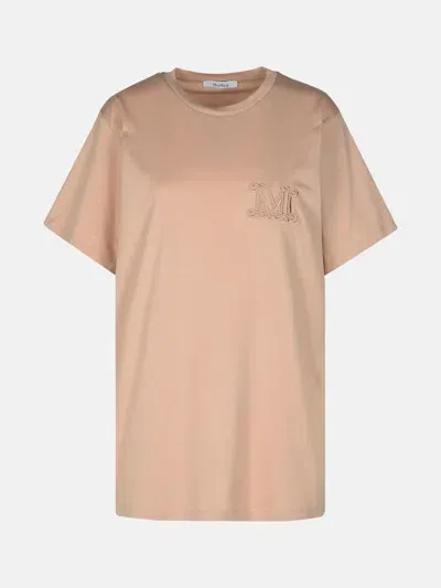 Max Mara Mango' Nude Cotton T-shirt