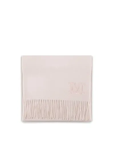 Max Mara Messina Scarf In Wool Blend In Nude & Neutrals