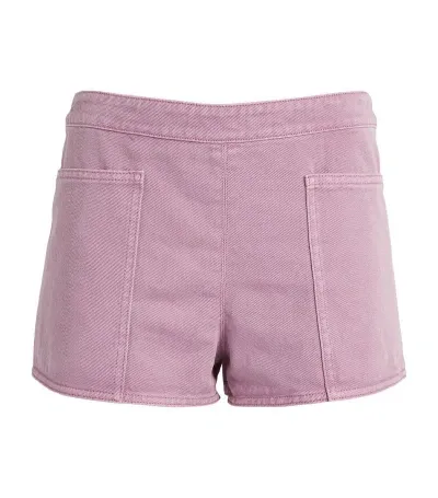 Max Mara Mini Alibi Shorts In Violet