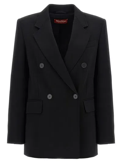 Max Mara Mirella Double-breasted Blazer In Black