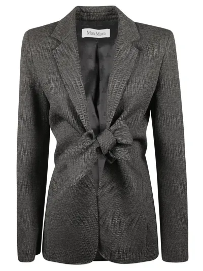 Max Mara Monia Jacket In Grey/black