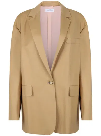 Max Mara Monica Blazer In Brown