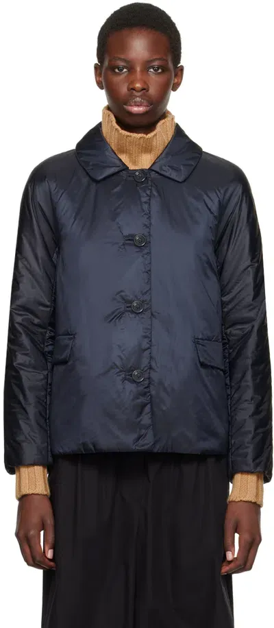 Max Mara Greens Padded Waterproof Jacket In Blue