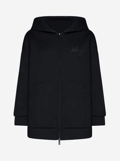 Max Mara Black Wool Obbia Sweatshirt