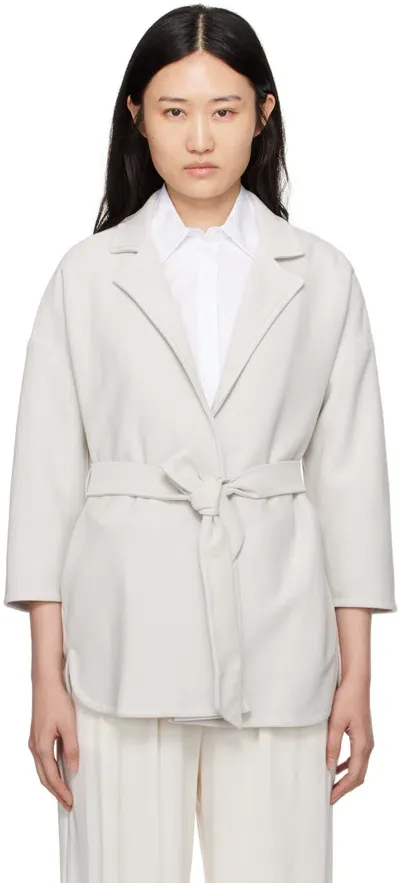 Max Mara Cinese Cotton Jersey Jacket In 3 Stone