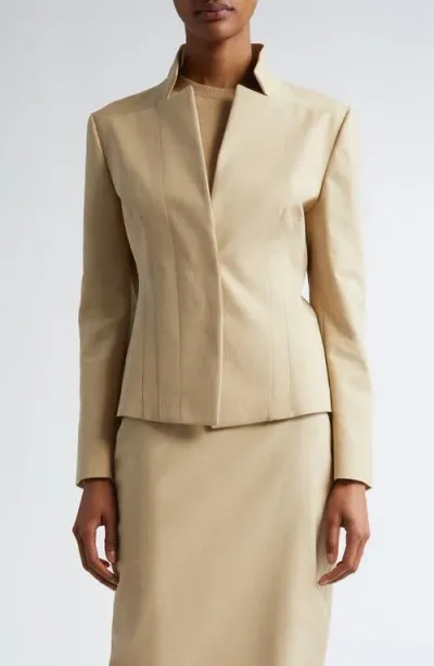 Max Mara Olindo Tailored Stretch Jacket In Ecru