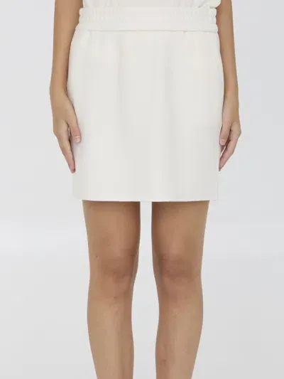 Max Mara Onagro Miniskirt In Crema