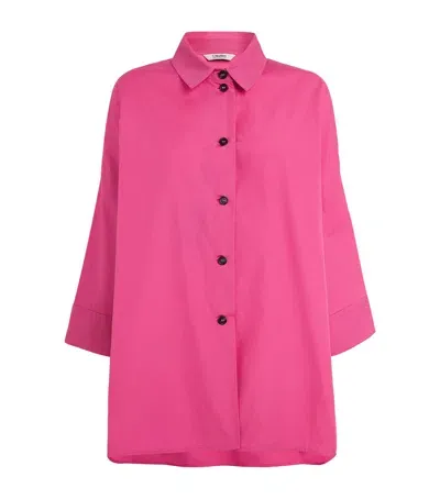 Max Mara Oversized Shirt Jacket In Pink