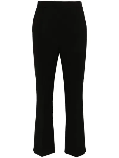 Max Mara Cropped Tailored Trousers In 黑色