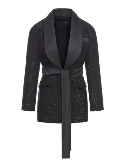 Max Mara Pianoforte Jacket In Black