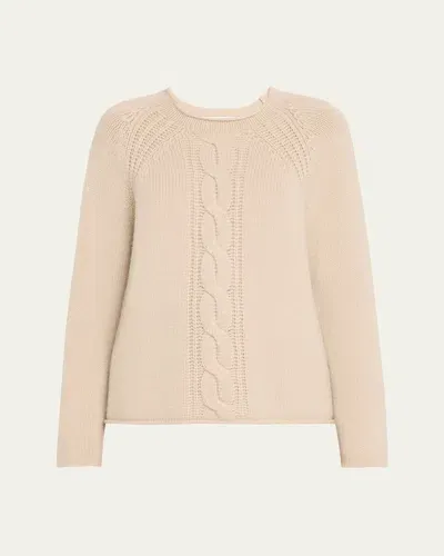 Max Mara Pico Cashmere Sweater In White