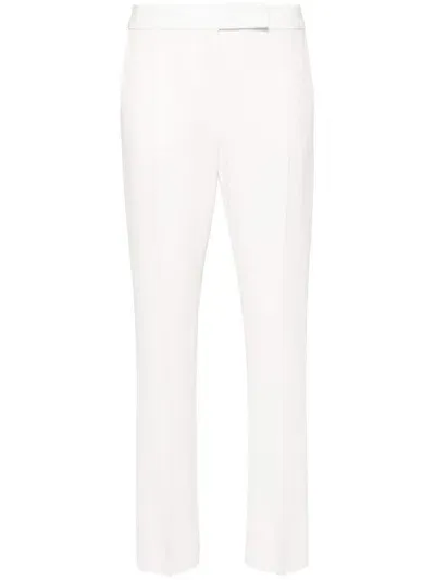 Max Mara Galled Straight-leg Trousers In White