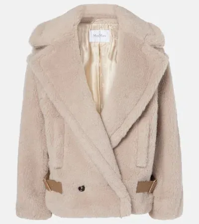 Max Mara Radice Teddy Jacket In Beige