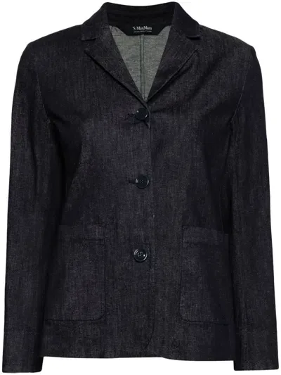 Max Mara Robin Blazer In Blue