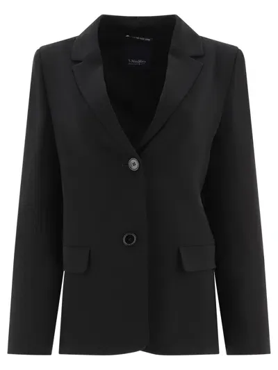 Max Mara S Undici Jackets In Black