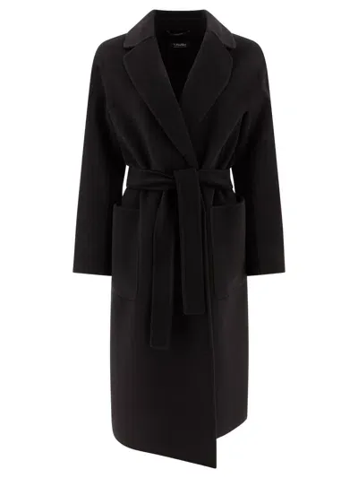 Max Mara S Wool And Cashmere Coat In Black