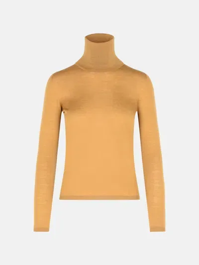 Max Mara 'saluto' Brown Virgin Wool Sweater