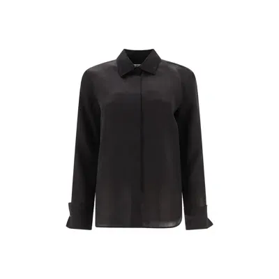 Max Mara Sfilata 'nola' Silk Shirt In Black