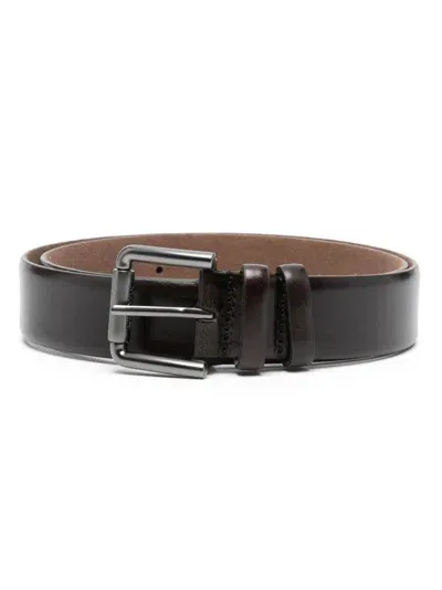 Max Mara Leather Belt In Brown