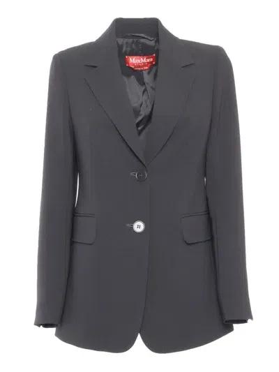 Max Mara Studio Jacket In Black