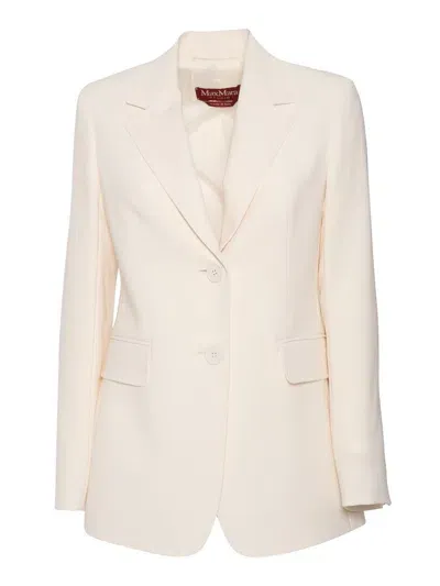 Max Mara Studio Jacket In White