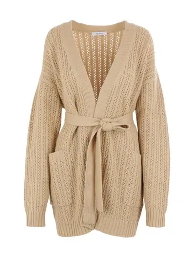 Max Mara Sweaters Beige In Ecru