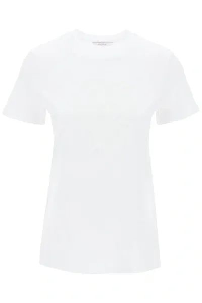 Max Mara "tavern Embroidered Logo T In White