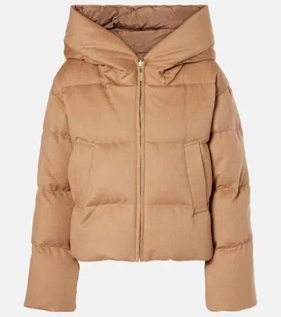 Max Mara The Cube Dalia Camel Hair Puffer Jacket