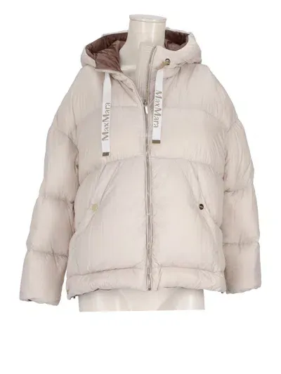 Max Mara The Cube Quilted Jacket In Beige