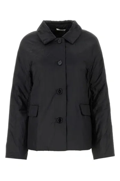 Max Mara The Cube Outerwears In Black