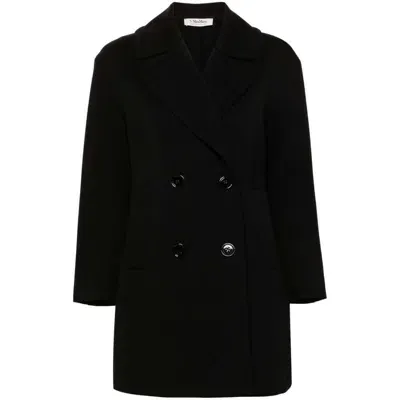 Max Mara Timeless Outerwears In Black