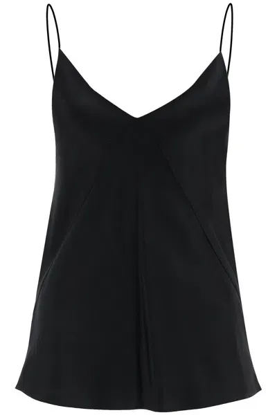 Max Mara Top In Seta 'metello' In Black