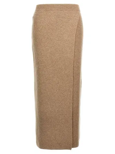 Max Mara Umbria Skirt In Beige