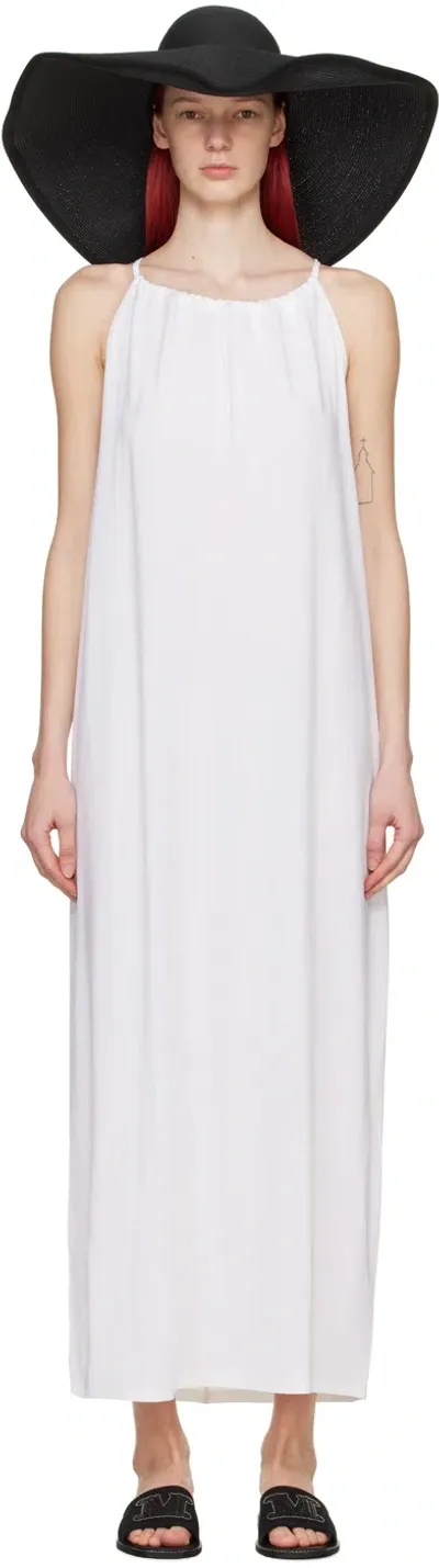 Max Mara White Garda Midi Dress In 5 White