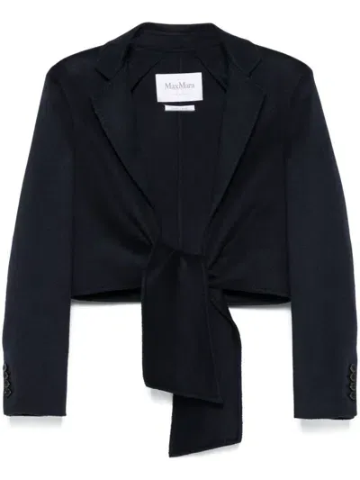 Max Mara Wool Jacket In Black