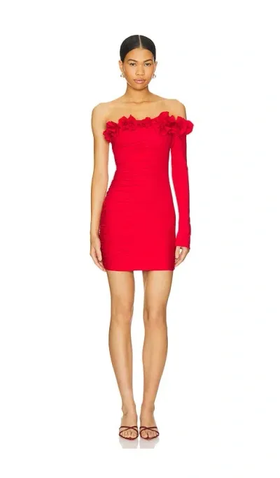 Maygel Coronel Selvaggio Mini Dress In Red