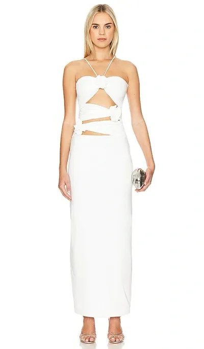 Maygel Coronel Women's Veranera Cut-out Halter Maxi Dress In Off White