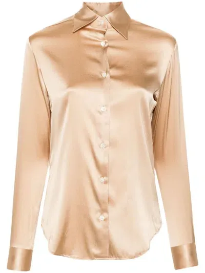 Mazzarelli Gea Shirt In Neutrals