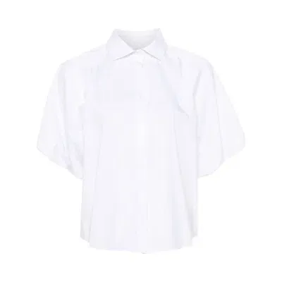 Mazzarelli Chloe 2 Puff-sleeves Shirt In White