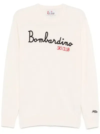 Mc2 Saint Barth Heron Sweater In White