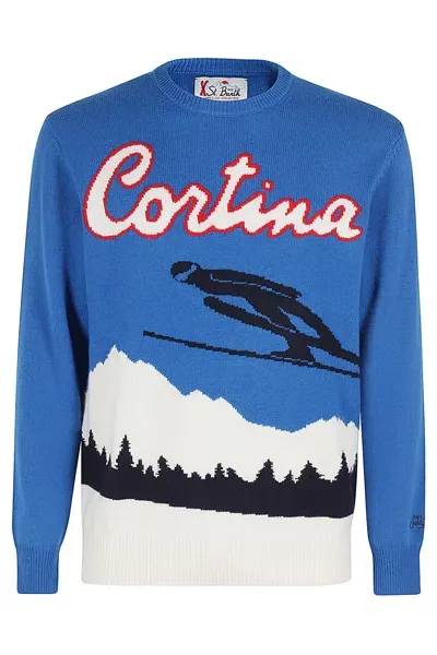 Mc2 Saint Barth Crewneck Sweater In Cortina Ski Jump